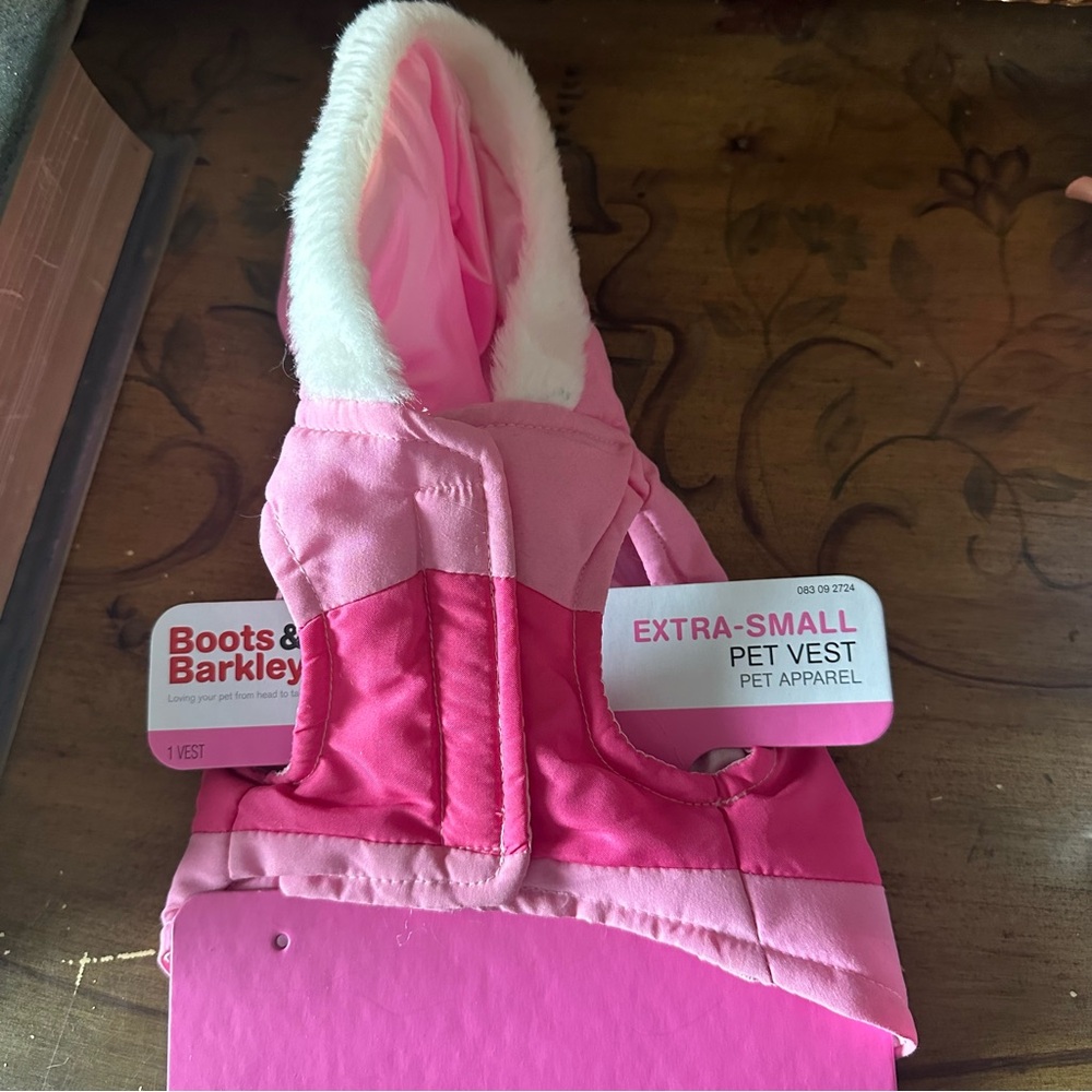 Boots & Barkley NWT Pet Pink Pet Vest Size XS Adorable Small Dog SO CUTE NEW